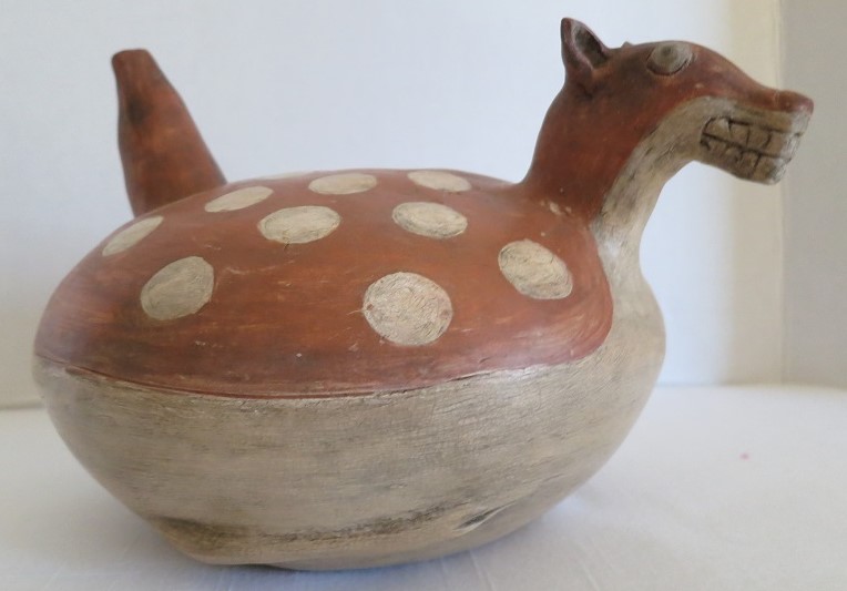 Quapaw Laying Deer Teapot 133 TeMiZhiKa Pottery by Betty Gaedtke