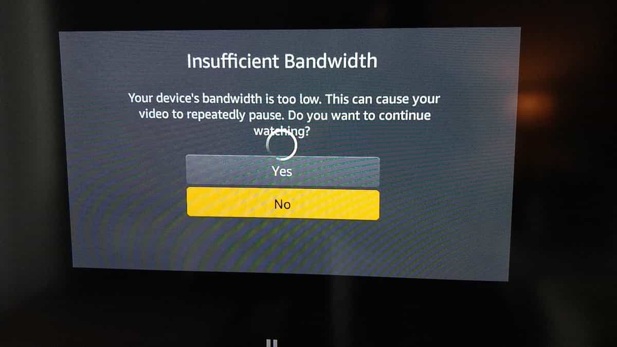 How To Fix Insufficient Bandwidth Error On Amazon Prime Video?