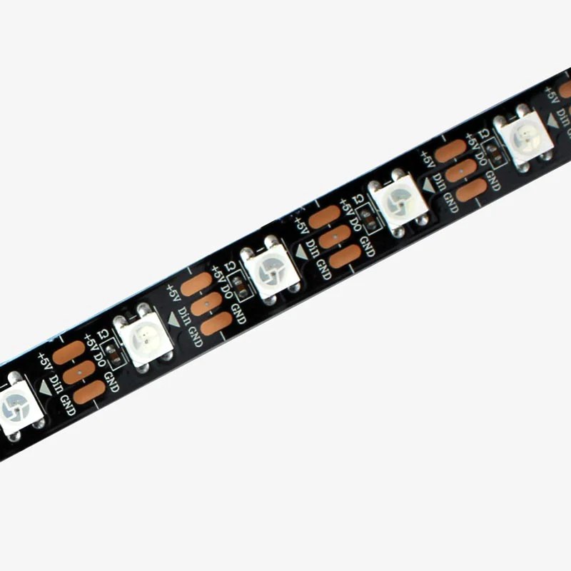 WS2812B Neopixel LED Strip 60LED/MTR 5V IP20 Addressable LED Strip