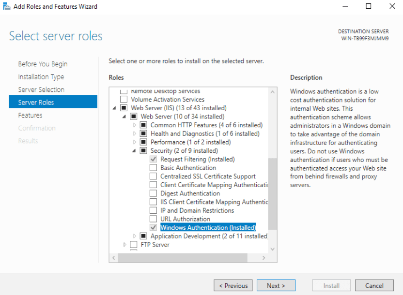 Optional IIS Setup and Configuration Quasar
