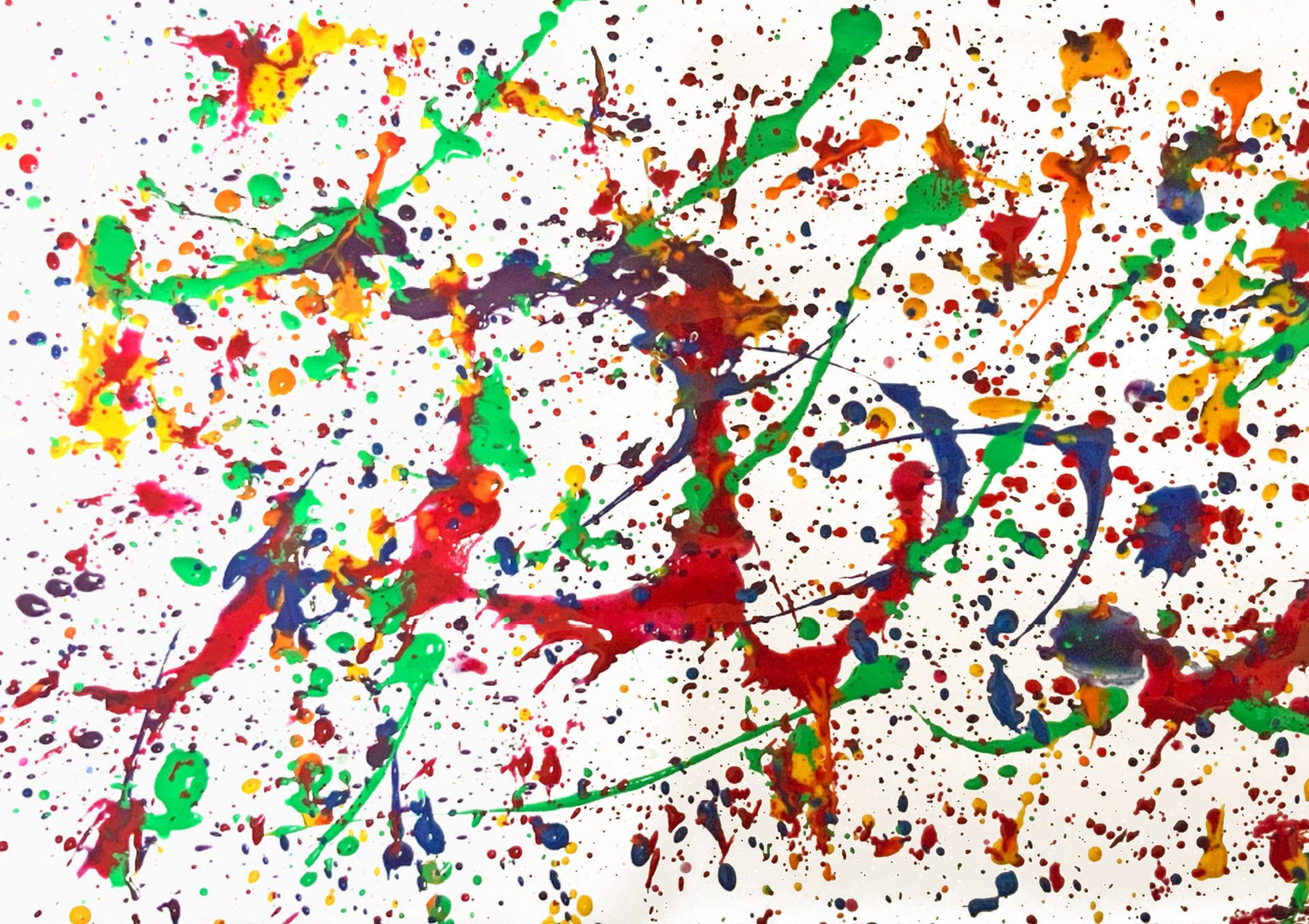 Qube Pollock Drip Painting