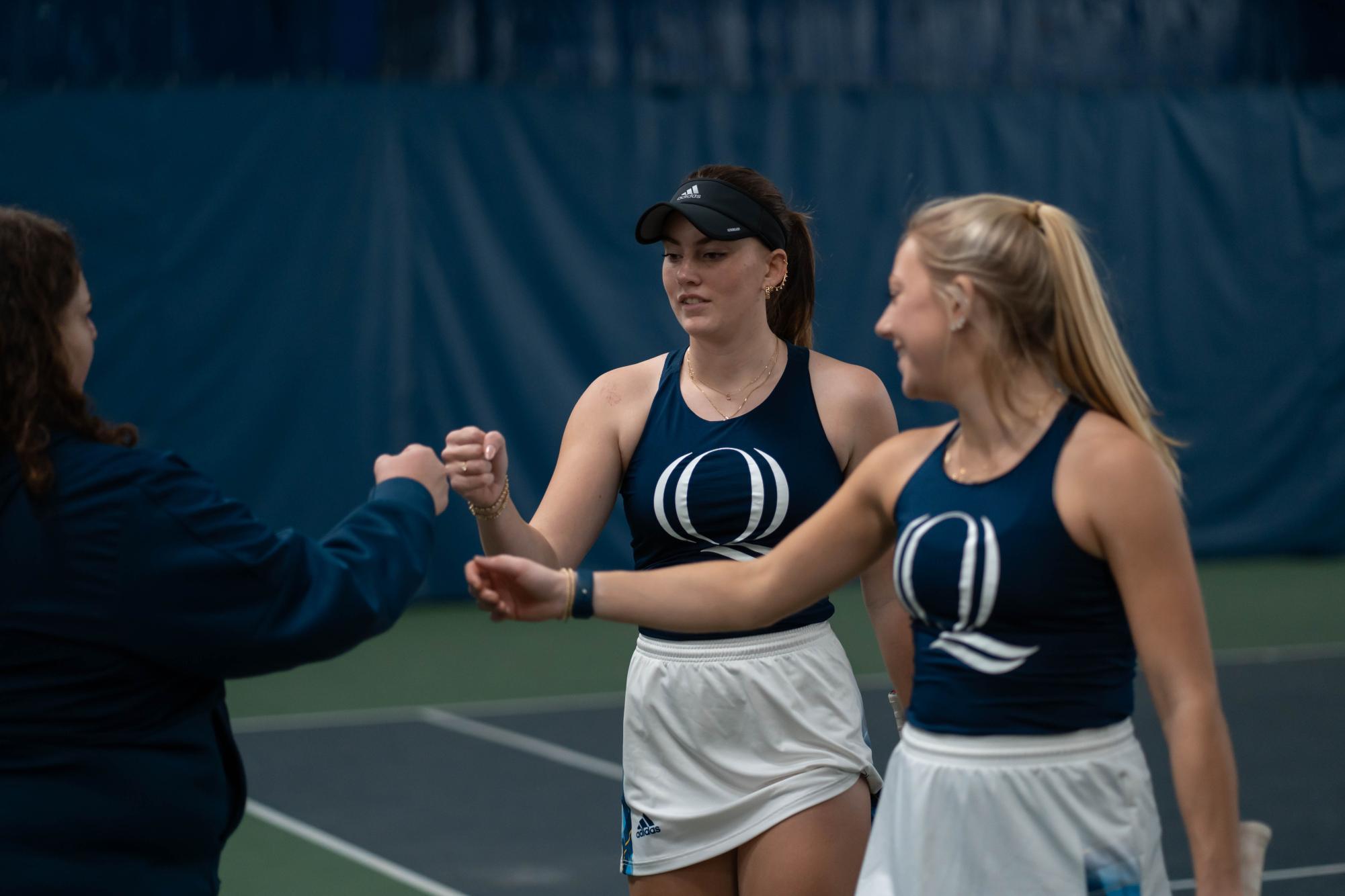 Quinnipiac women's tennis wrecks Stonehill in straight sets The