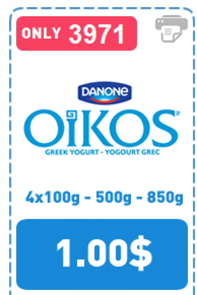 Coupon À Imprimer De 1 Sur Oikos De Danone!
