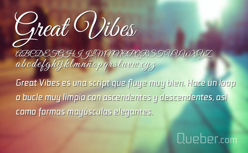 Great Vibes Top fuentes gratis
