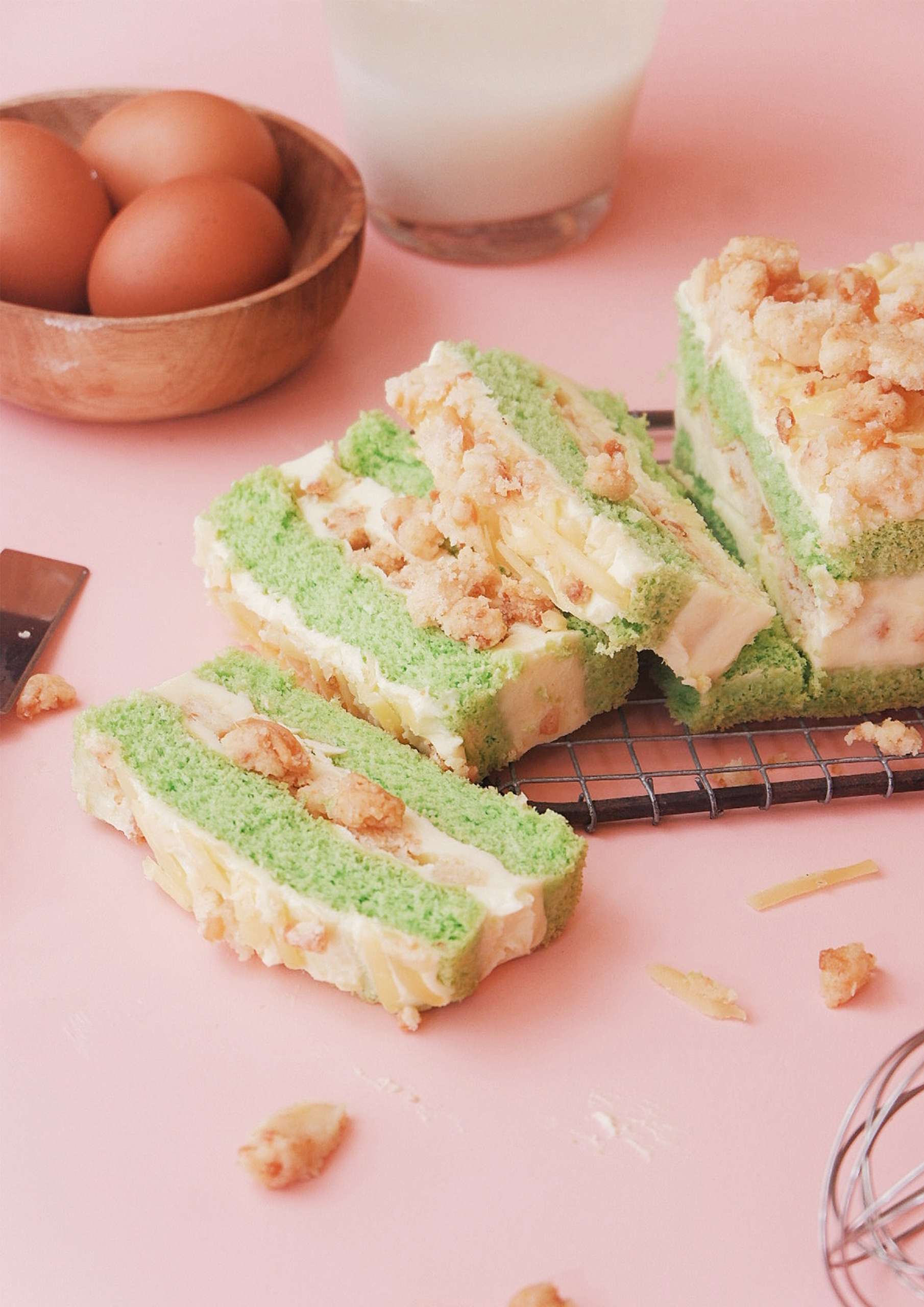 Pandan Cream Cheese Layer Cake Gluten Free → Pandan Gluten Free Cake