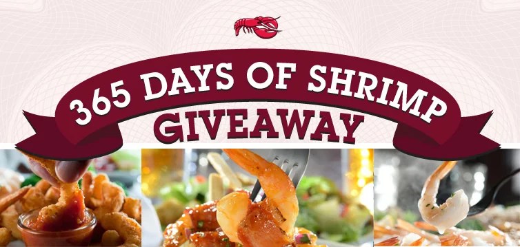 Red Lobster 365 Days of Shrimp Giveaway Win 1.700 Red Lobster gift cards!