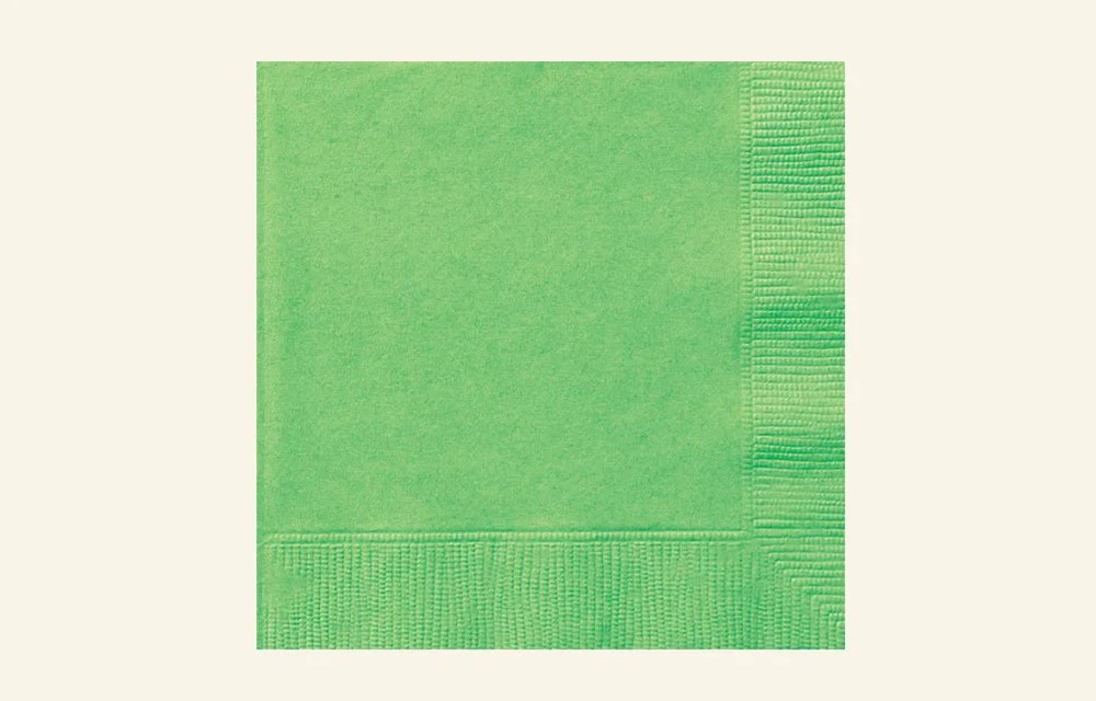 Green Beverage Napkins Queenparty