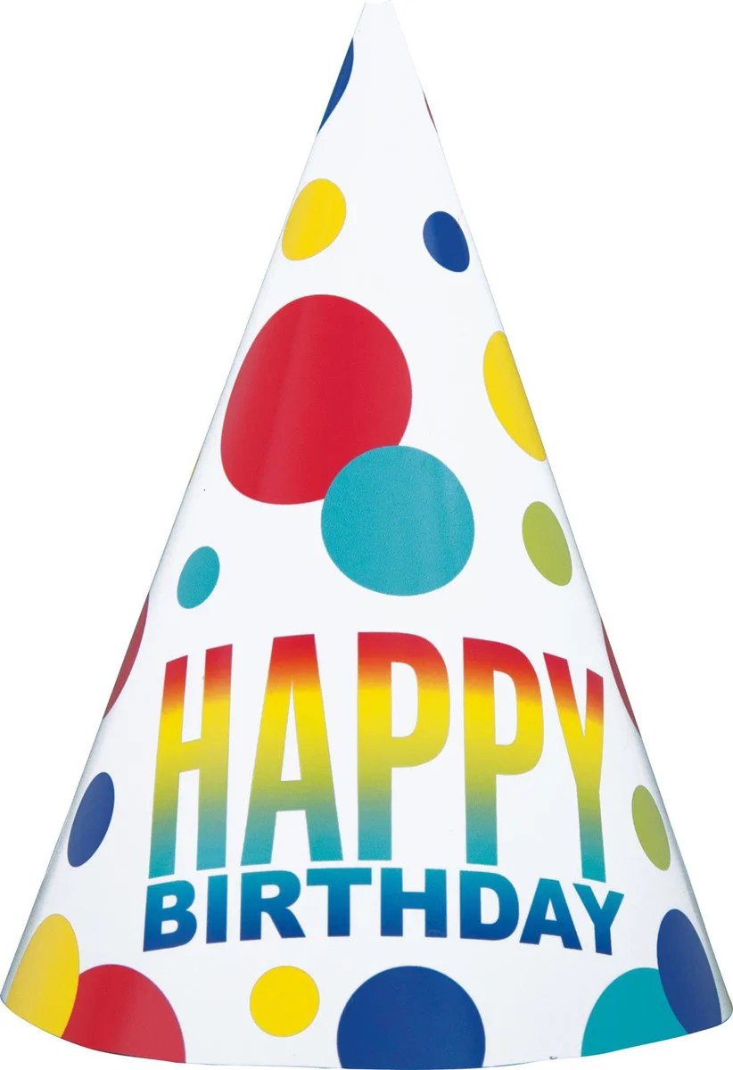 Rainbow Birthday Hats Queenparty
