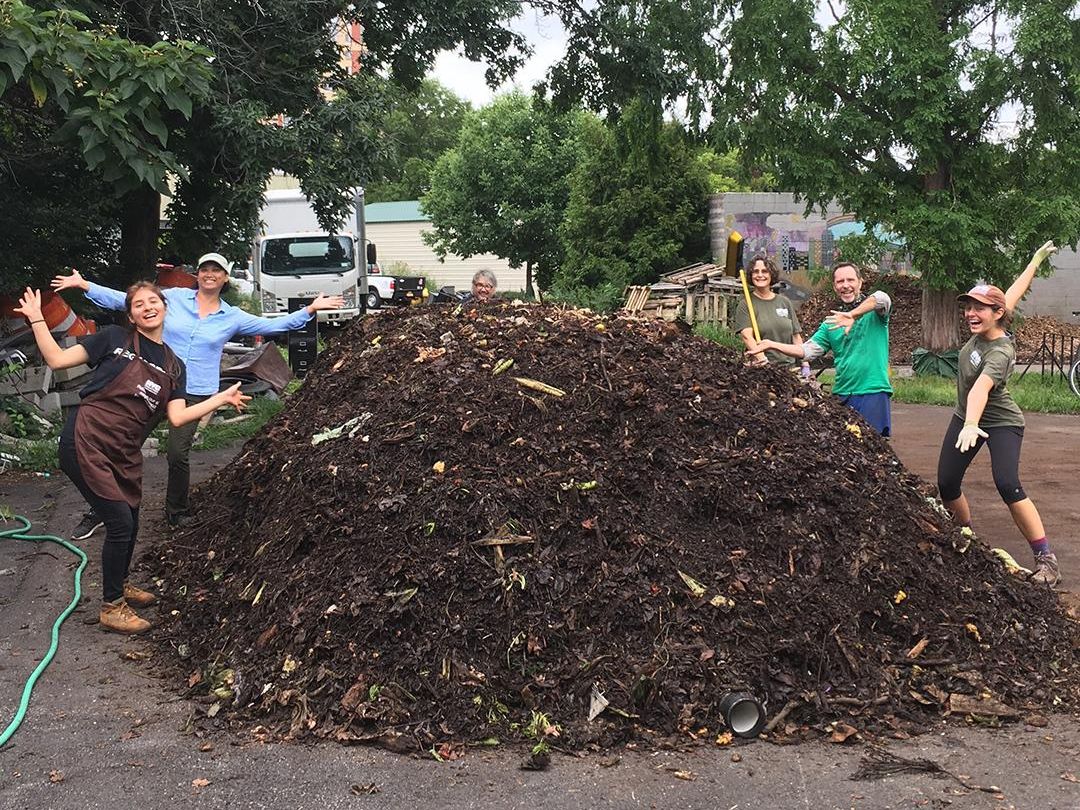 Compost Build Volunteer Days Queens Botanical Garden