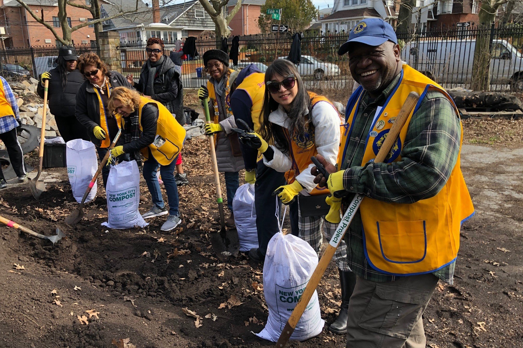 Compost Bagging Queens Botanical Garden