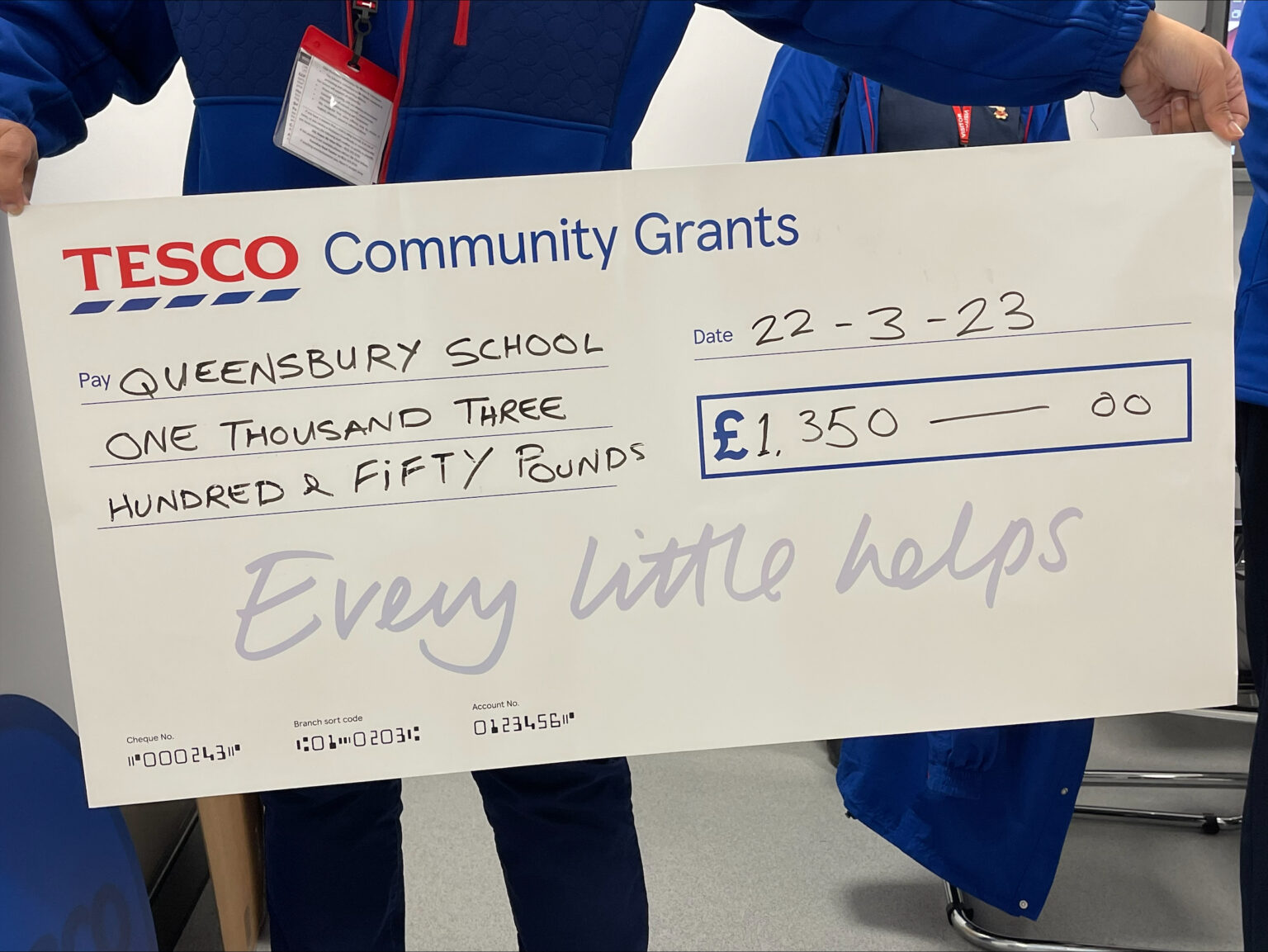 Tesco Community Grant Queensbury School