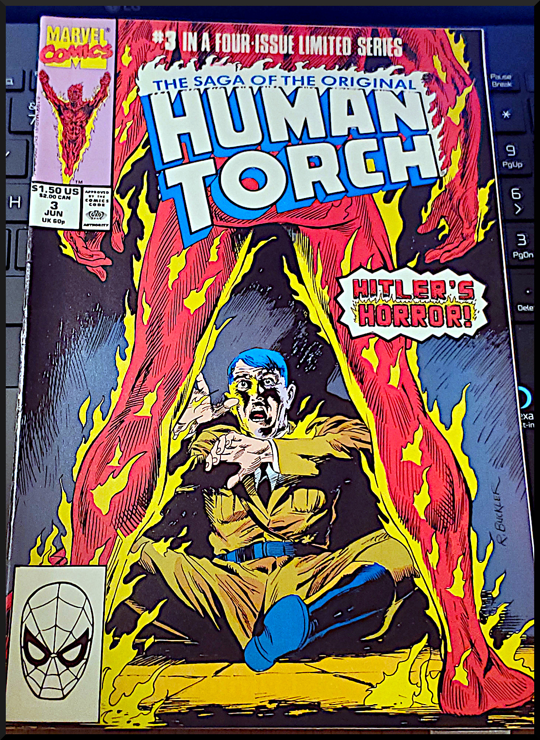 [1990][Marvel] Human Torch Queen's Modern Age Comic Books