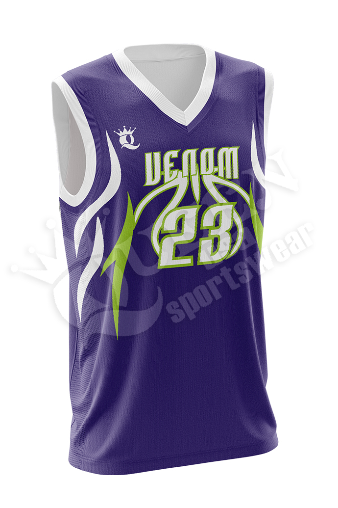 Sublimated Basketball Jersey Venom style
