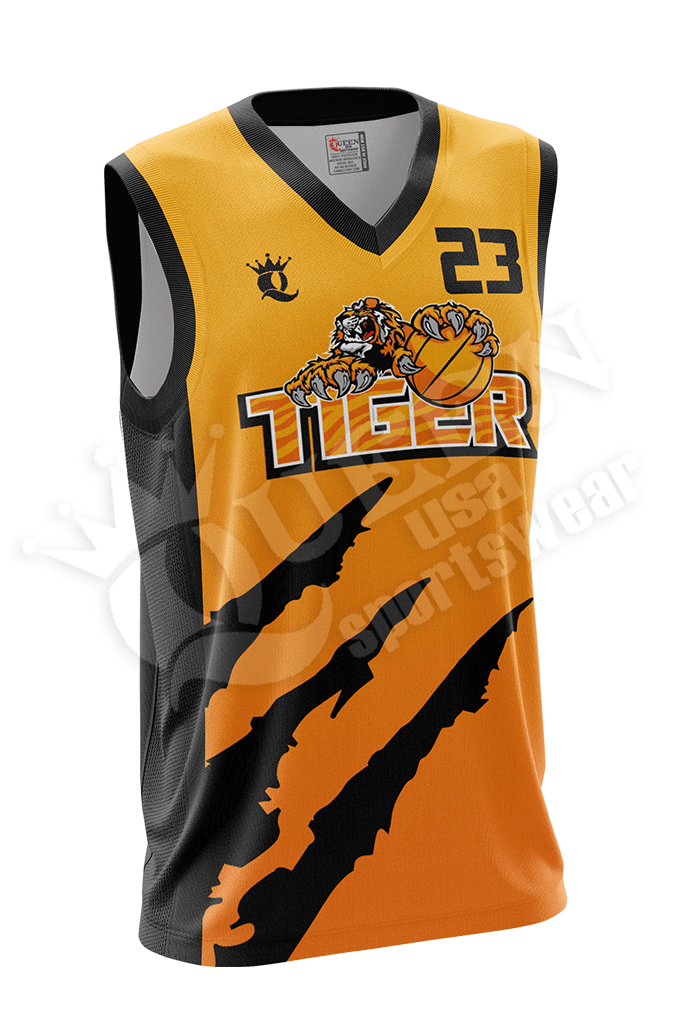 Sublimated Basketball Jersey Tiger style
