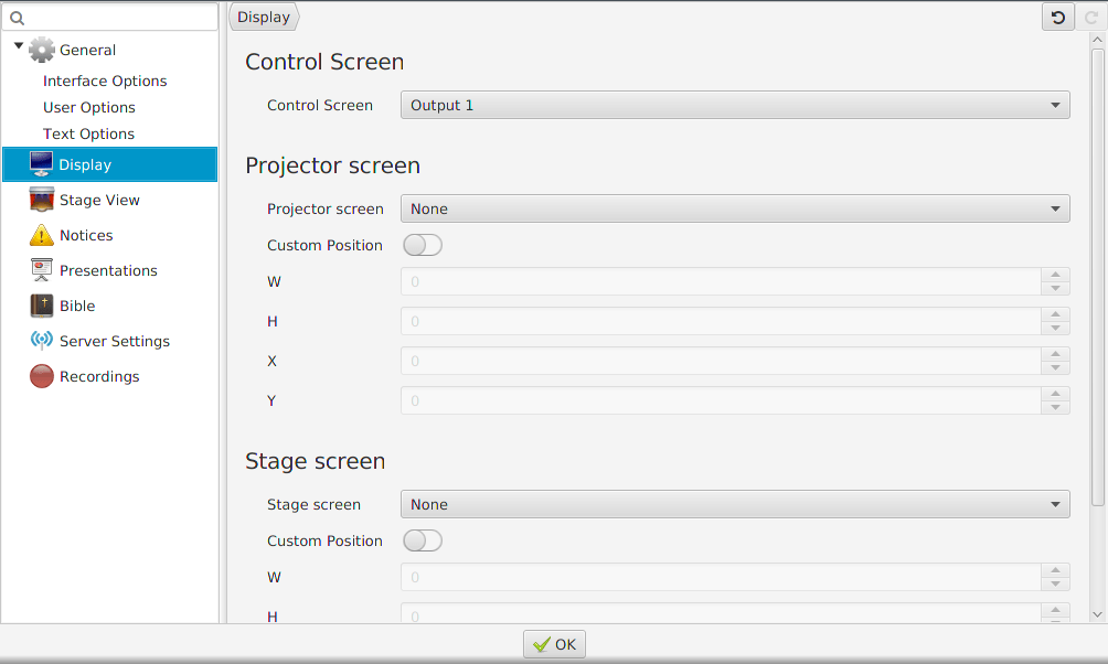 Setting up a projector Quelea
