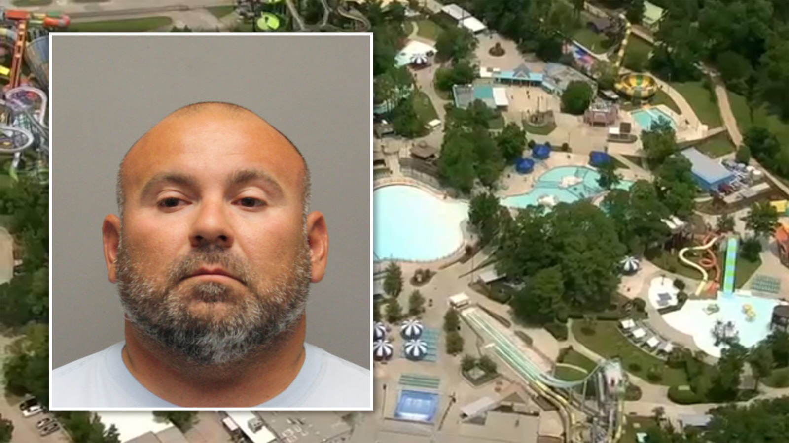 Man allegedly pulled down women's swimsuits at Splashtown lazy river while 1 holding son, docs