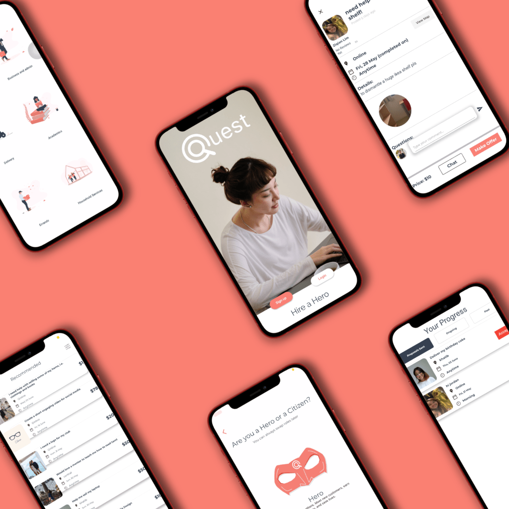 Quest App HOW IT WORKS Quest Hire a Hero today!