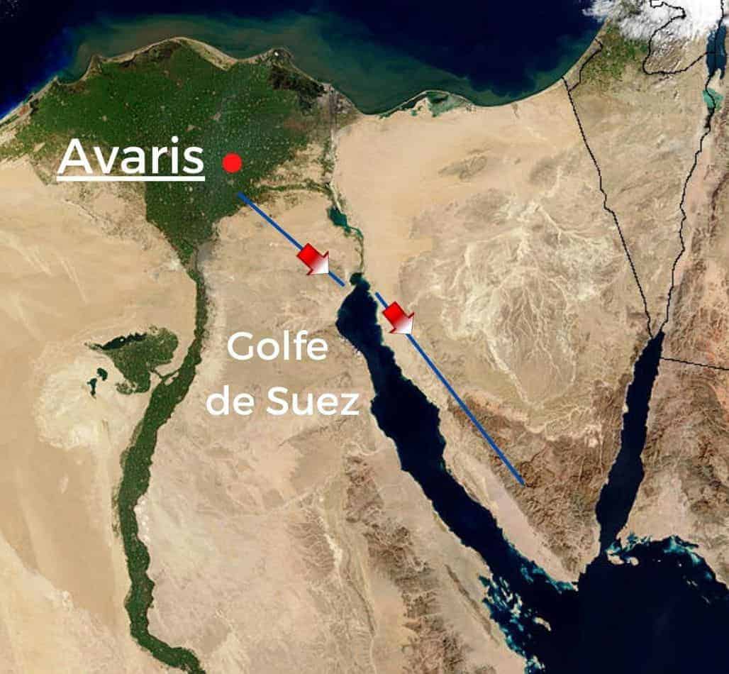 Où se trouve la Mer Rouge que les Israélites ont traversée? QQLV