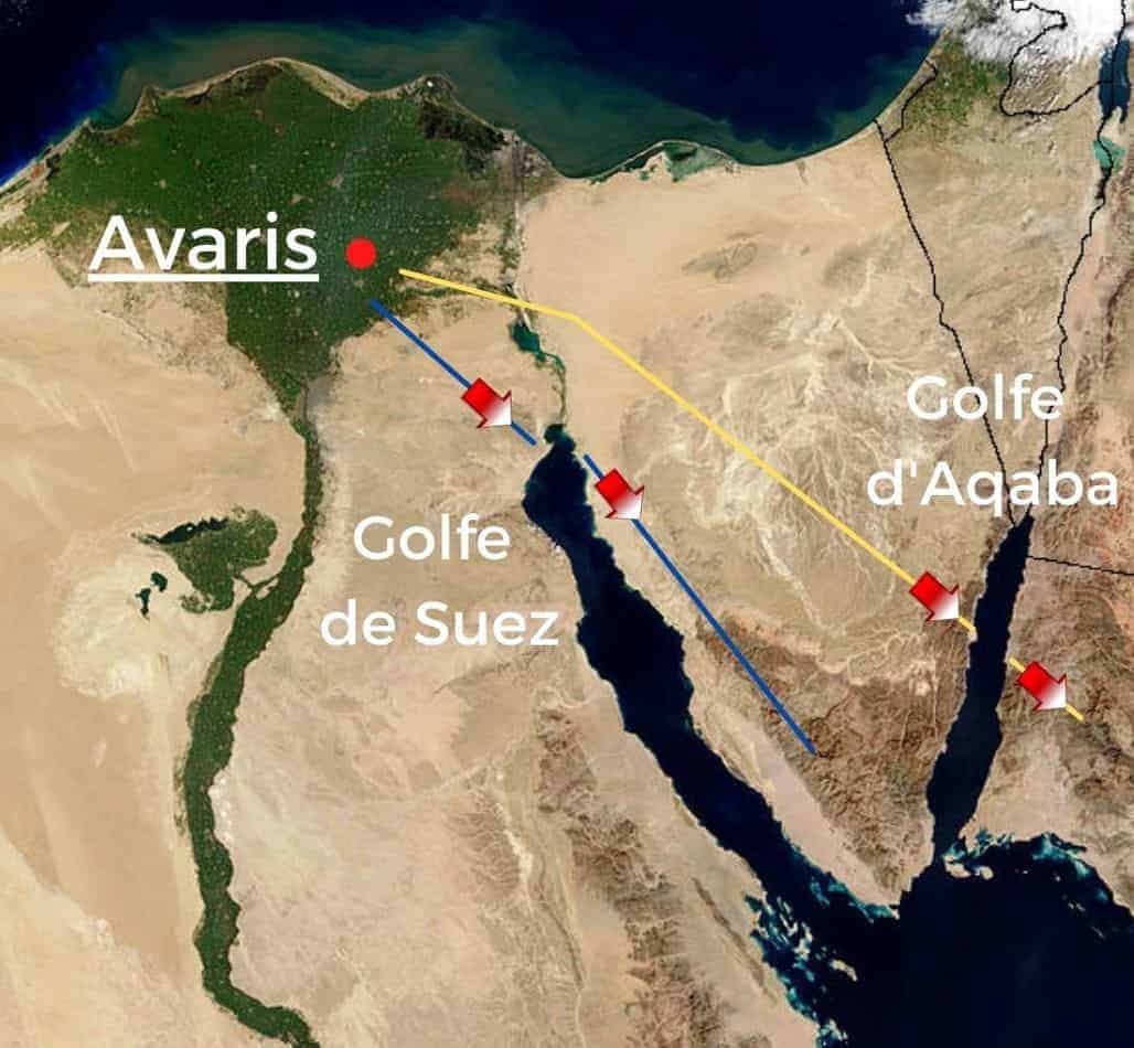 Où se trouve la Mer Rouge que les Israélites ont traversée? QQLV