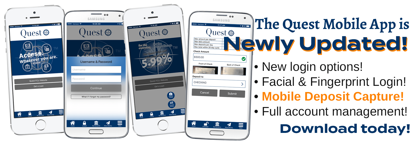 Online & Mobile Solutions Quest Federal Credit Union
