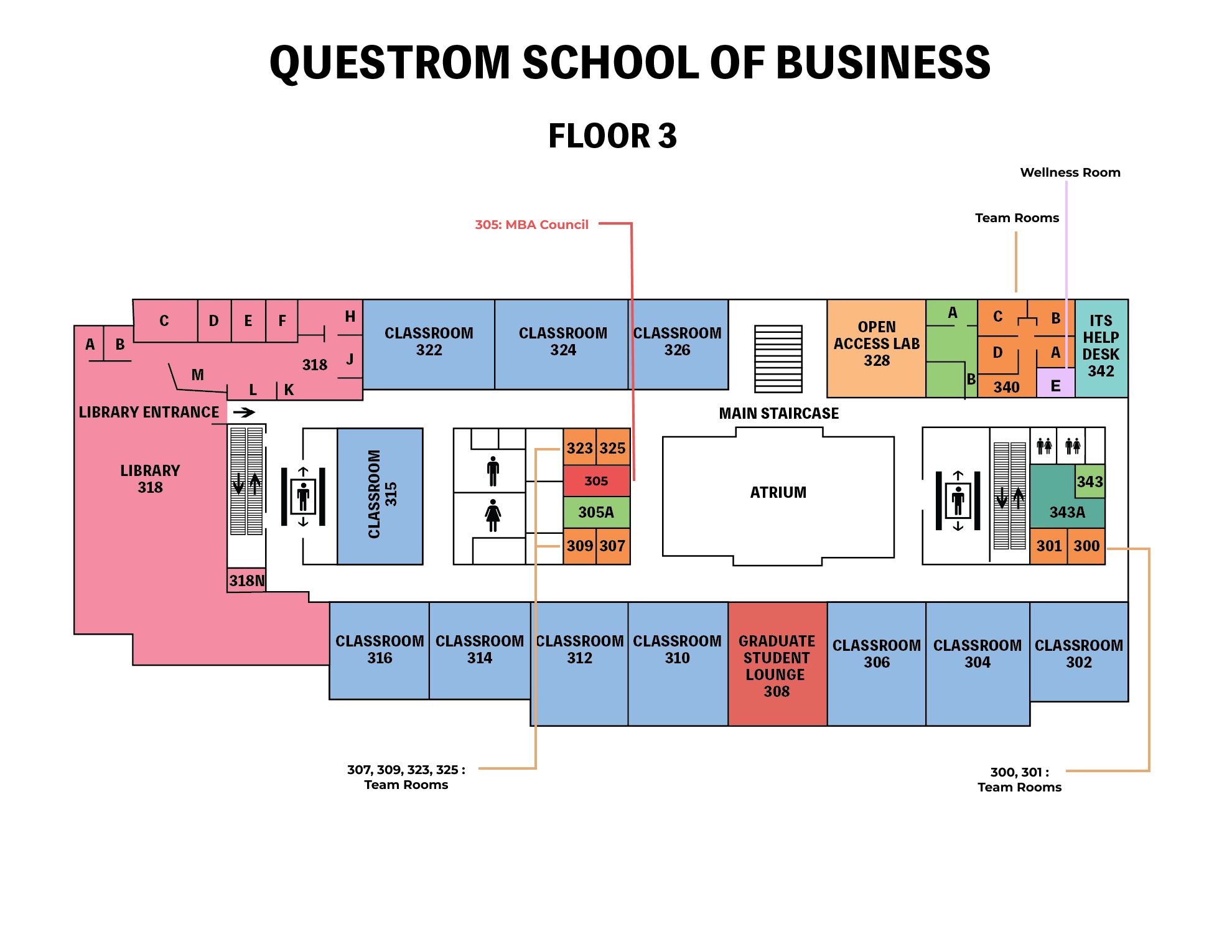 BU Questrom Maps