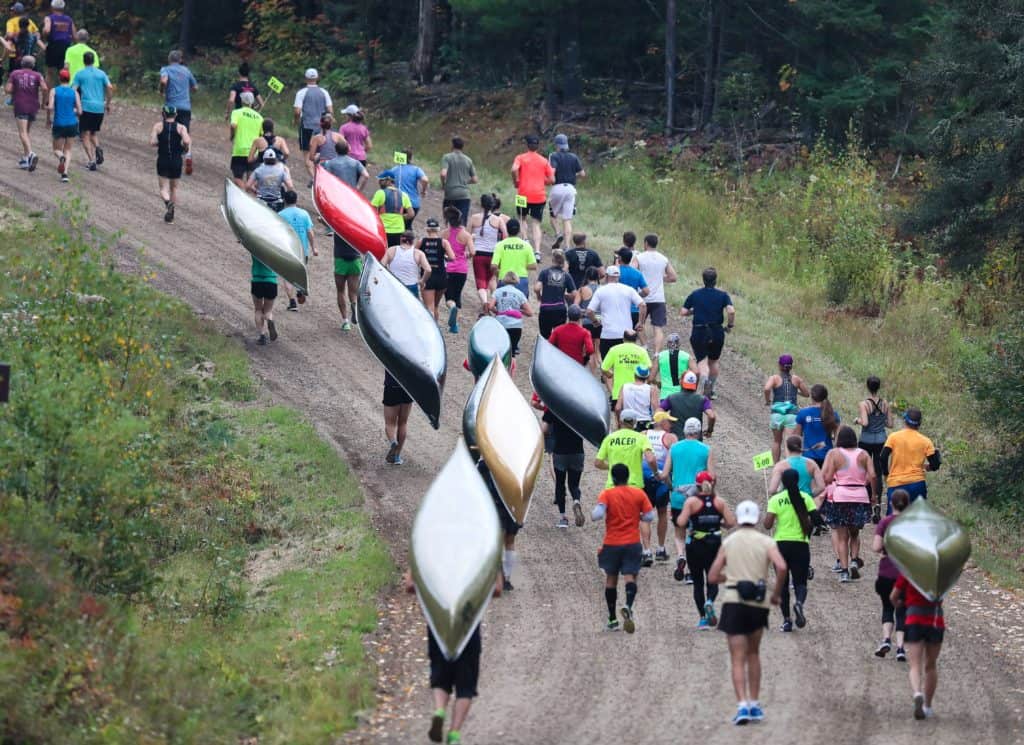 Ely Marathon runners go 26.2 miles portaging canoes Quetico Superior