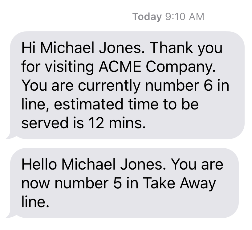 1 Waiting list mobile app, call customers by name