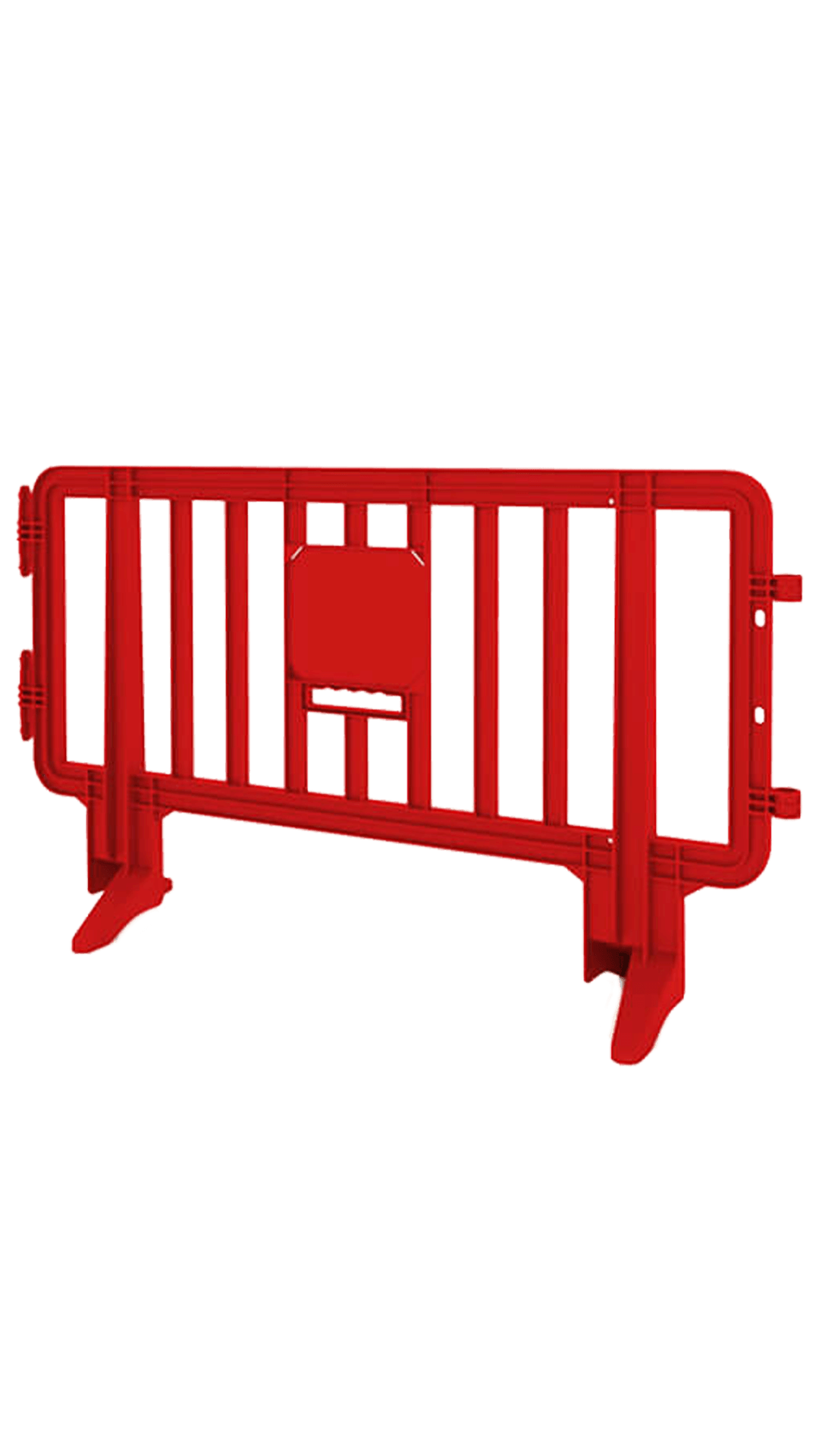 6.5FT COLORED PLASTIC BARRICADE RED Queue Solutions