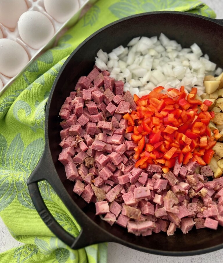 Corned Beef Hash And Eggs Quiche My Grits
