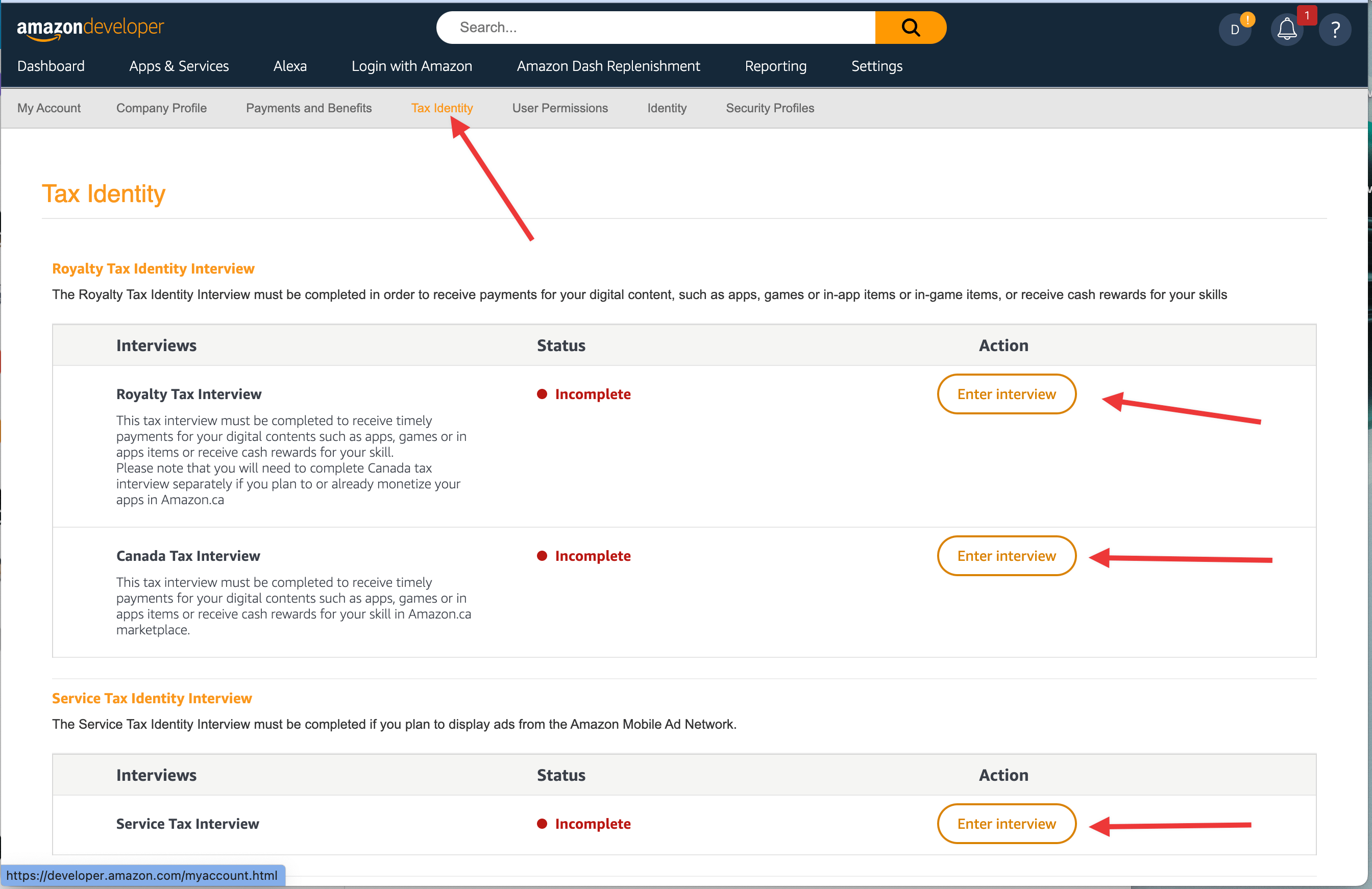 Setup Amazon Payment profile QuickAppNinja Help Center