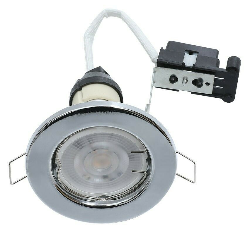 Chrome GU10 Downlights Standard GU10 Recessed Downlights