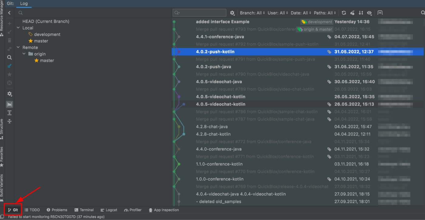 How to use GitHub with Android Studio • QuickBlox