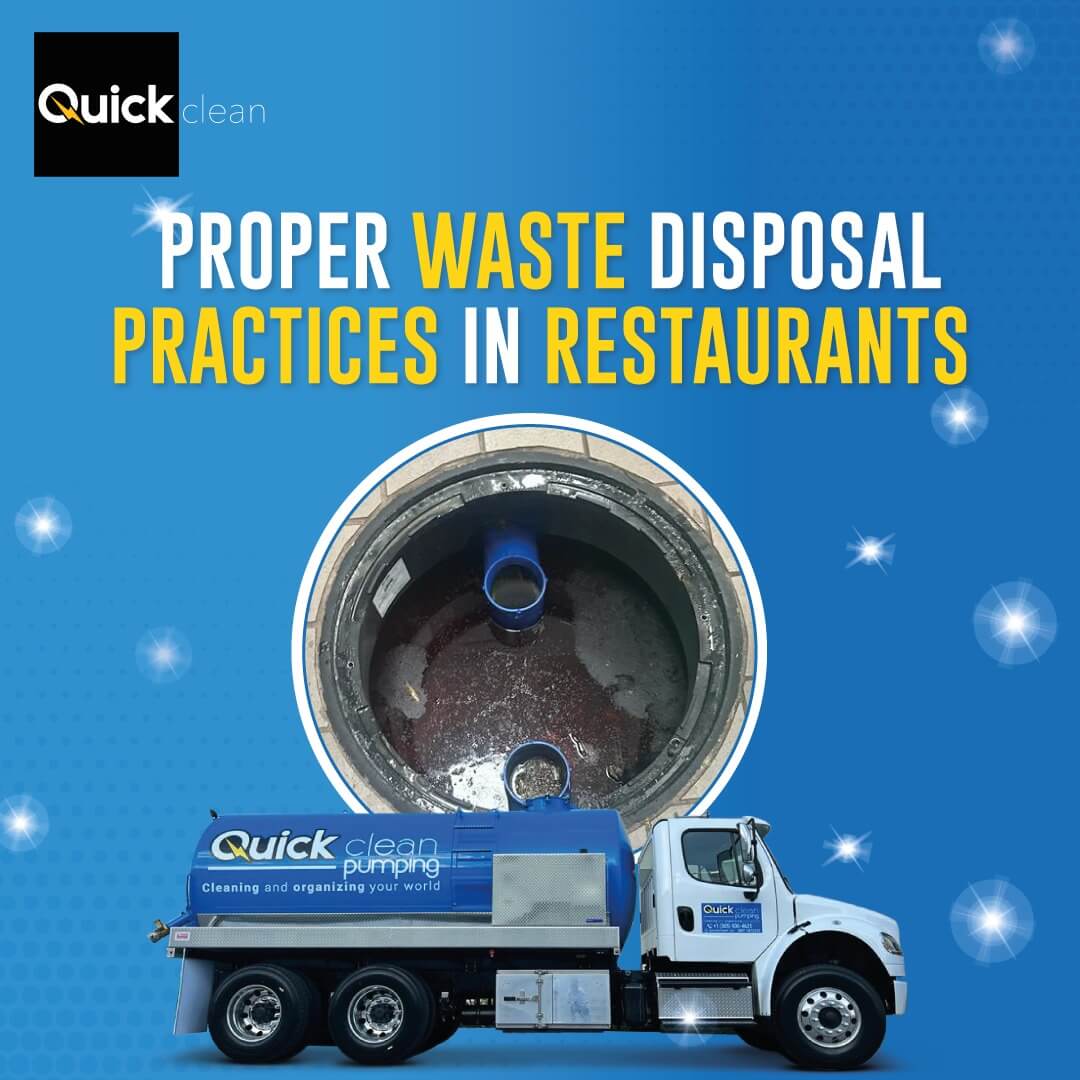 Waste Disposal Practices for grease traps Quick Clean