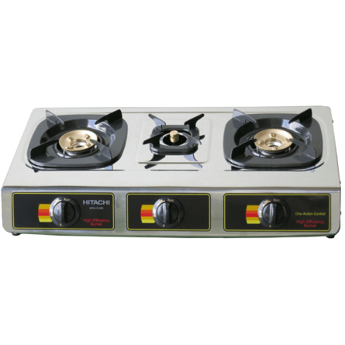 Hitachi 3 Burner Gas Cooker MPH310 RI Quickee