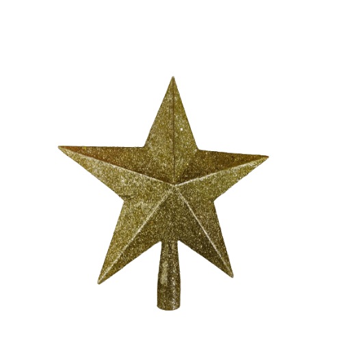 Glitter Star Mini Christmas Tree Topper Decoration Treetop Quickee