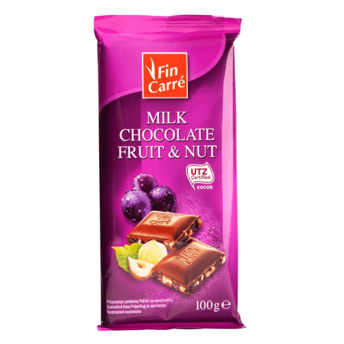 Fin Carre Milk Chocolate Fruit & Nut 100G in Sri Lanka Quickee