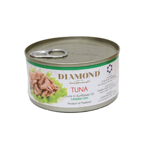 Diamond Tuna in Sunflower Oil Canned Fish 185g Quickee