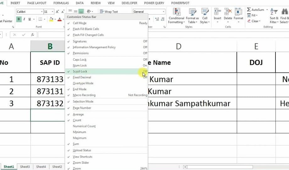 Scroll Lock in Excel How to turn scroll lock on and off in Excel? QuickExcel