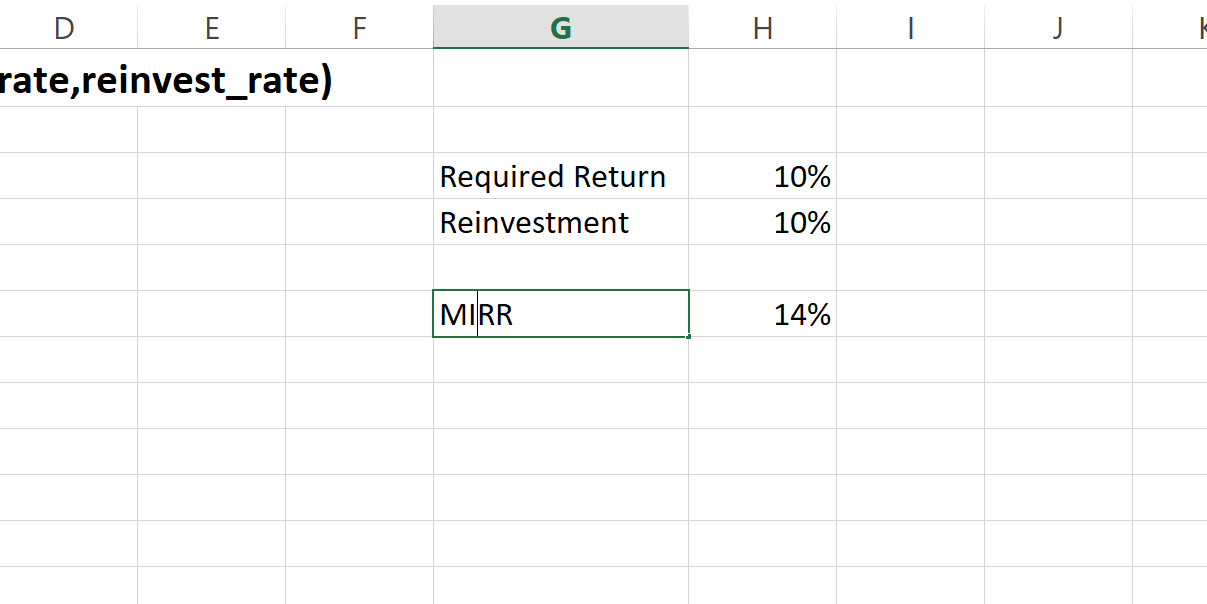 MIRR in Excel How to Calculate MIRR in Excel QuickExcel