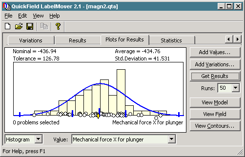 Solenoid actuator parametric analysis QuickField FEA Software