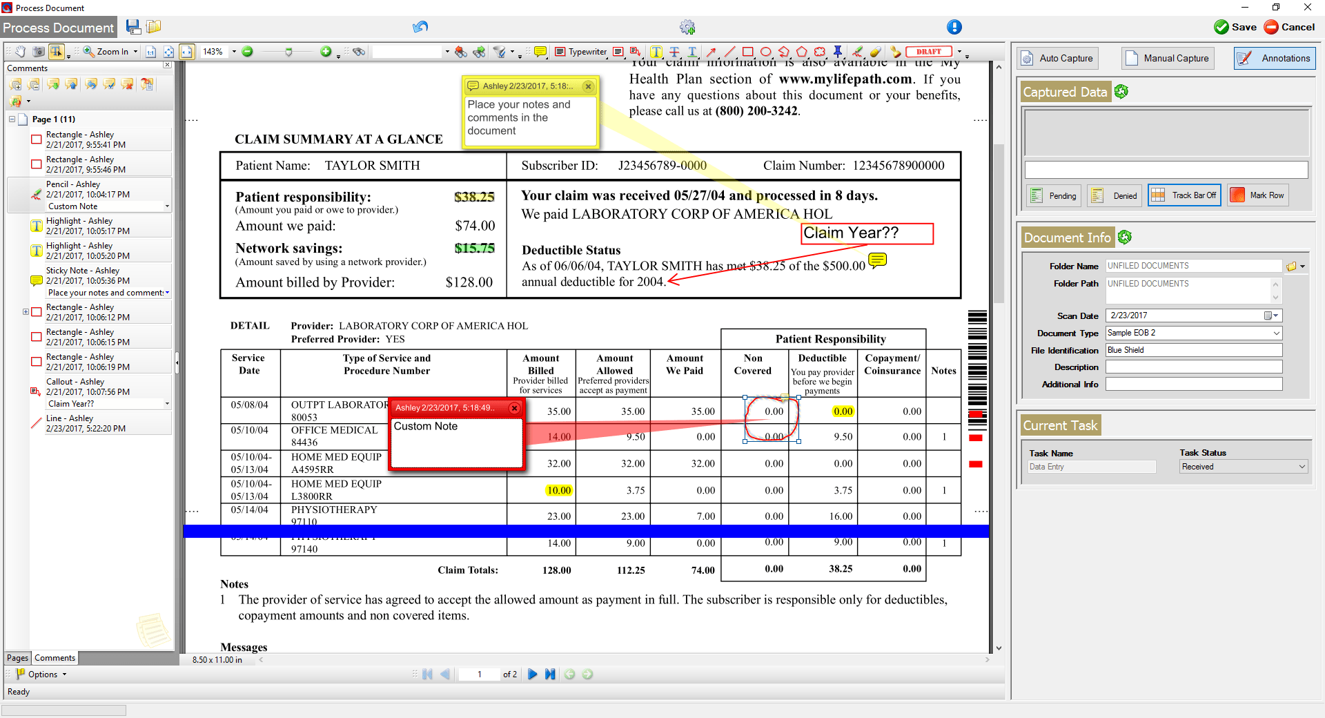 Document Mark Up Quick Files