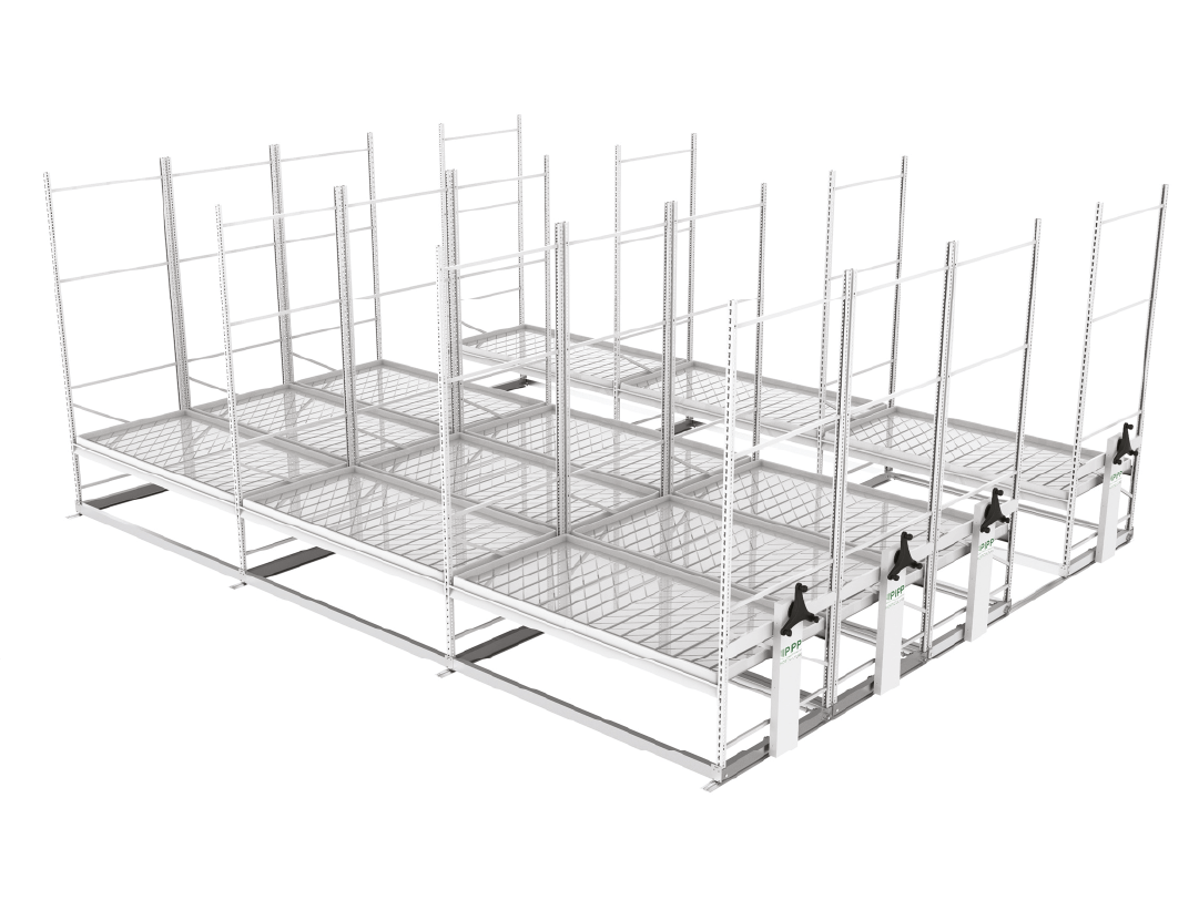 Pipp Premium Rolling Benches QuickGrow Systems Ltd.