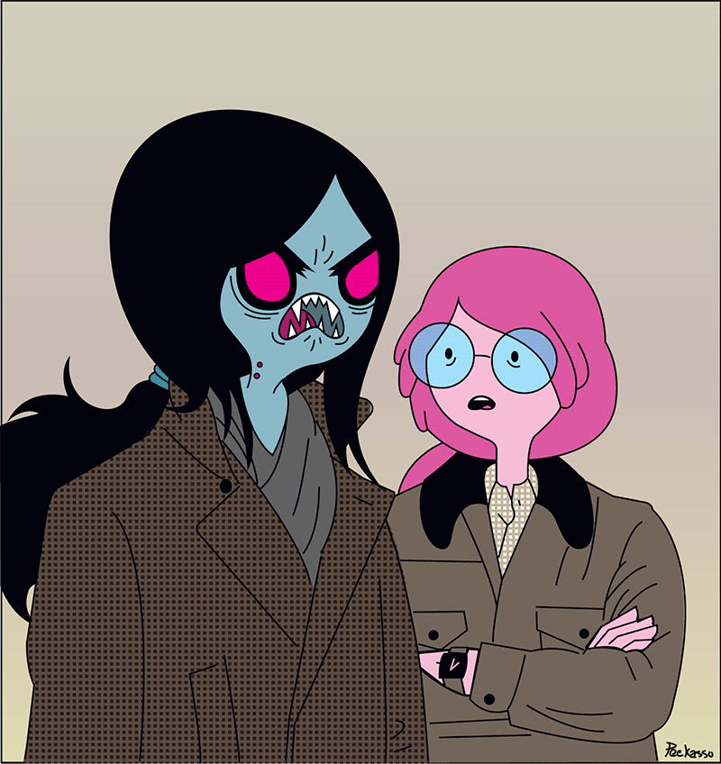 Adventure Time Marceline And Princess Bubblegum