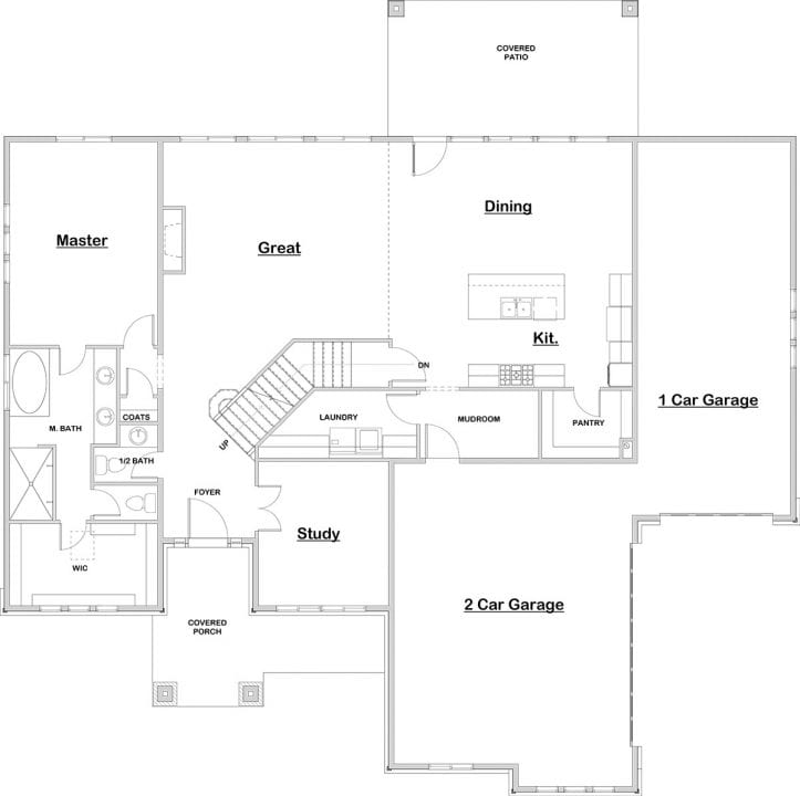 Grays Harbor Two Story House Plan