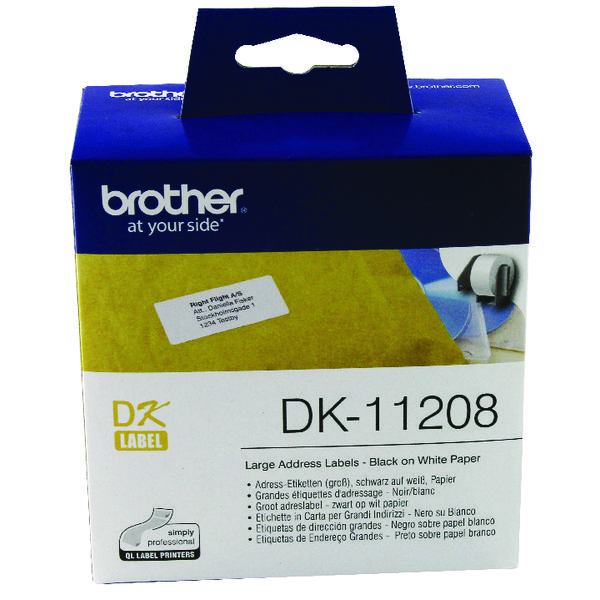 Buy Brother Black/White Large Address Labels Ireland QuickInk.ie