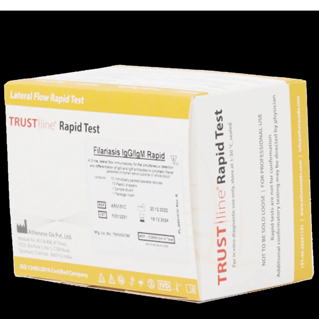 Filariasis IgG/IgM Rapid Test 10 No’s/Pack