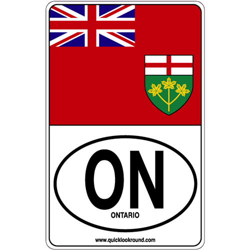 Vehicle Sticker of Ontario Quick Look Round