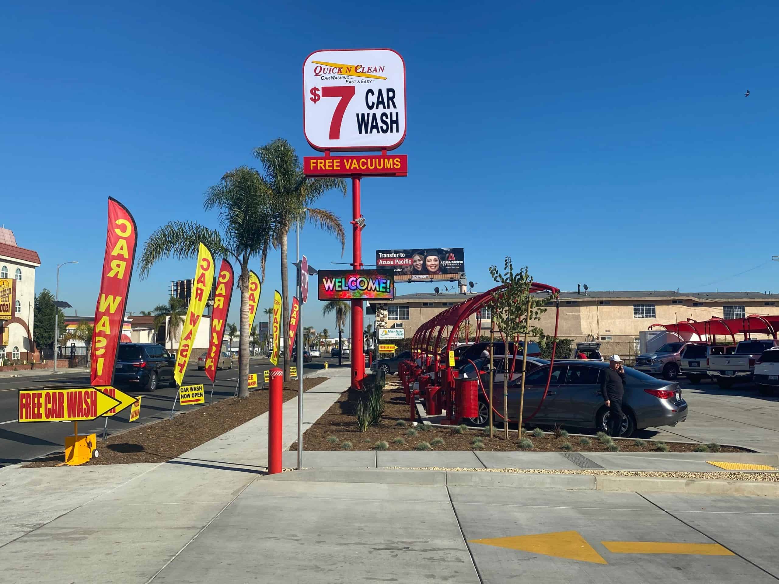 Quick N Clean Car Wash 1662 Pacific Coast Hwy, Harbor City, CA 90710