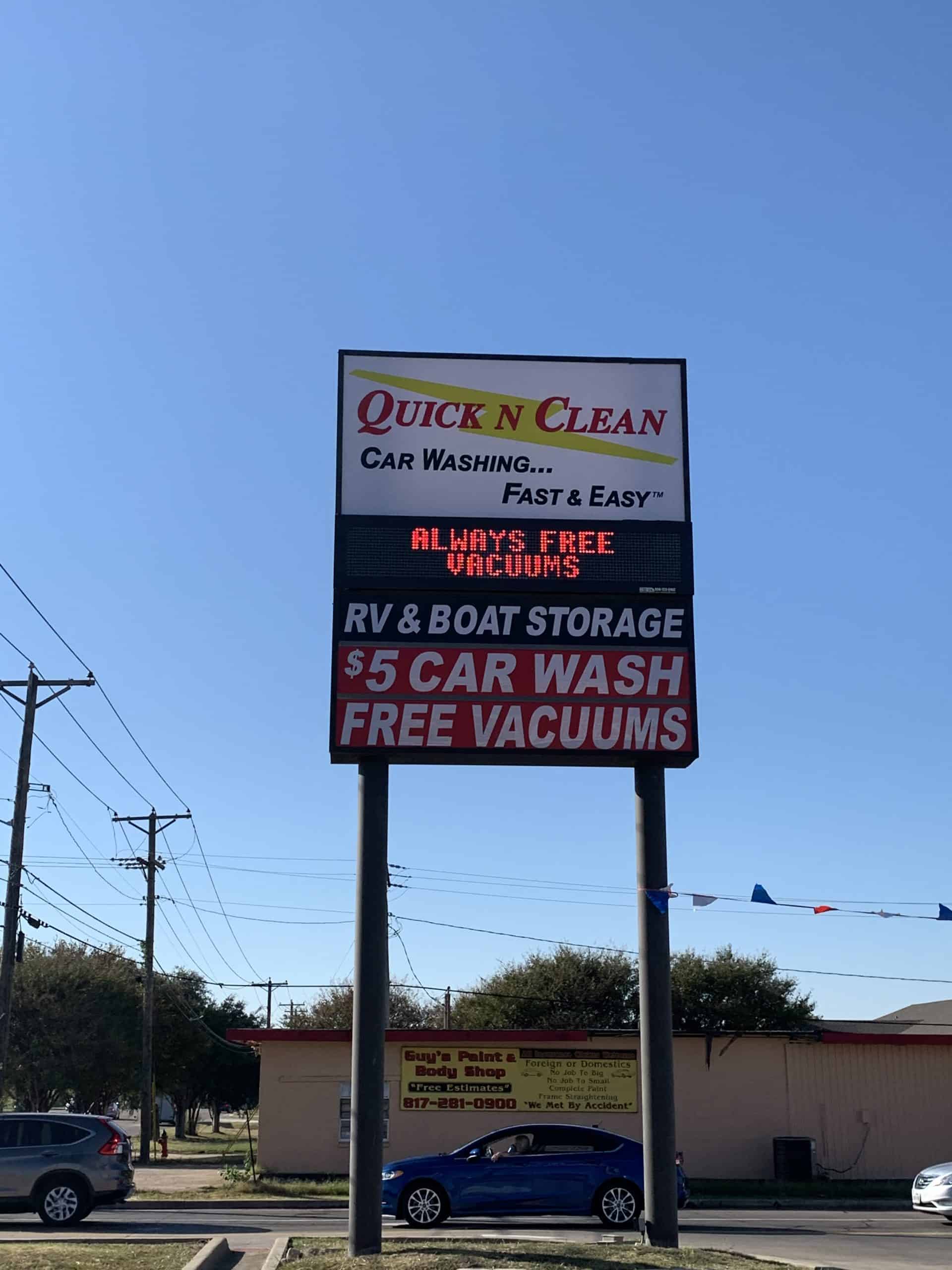 Quick N Clean Car Wash 5525 Denton HWY, Haltom City, TX 76148