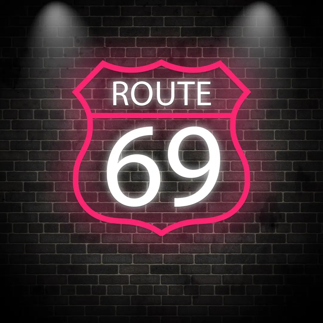 Route 69 Neon Sign Quick Neon Signs